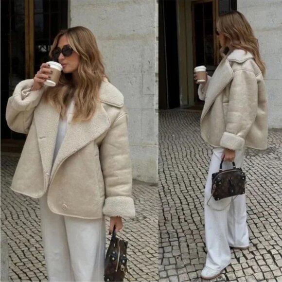 Zara ZW Collection Double-Face Jacket NWOT - Picture 6 of 16